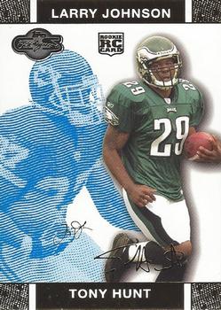 2007 Topps Co-Signers - Changing Faces Gold Blue #66 Tony Hunt / Larry Johnson Front