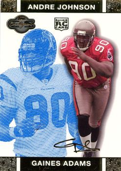 2007 Topps Co-Signers - Changing Faces Gold Blue #96 Gaines Adams / Andre Johnson Front