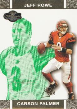 2007 Topps Co-Signers - Changing Faces Gold Green #3 Carson Palmer / Jeff Rowe Front