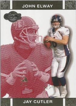 2007 Topps Co-Signers - Changing Faces Gold Red #9 Jay Cutler / John Elway Front