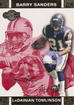 2007 Topps Co-Signers - Changing Faces Gold Red #12 LaDainian Tomlinson / Barry Sanders Front