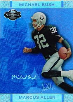 2007 Topps Co-Signers - Changing Faces Holosilver Blue #47 Marcus Allen / Michael Bush Front