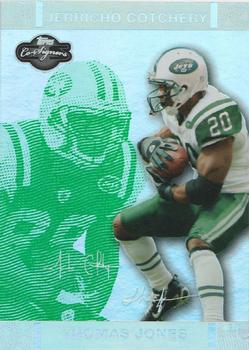 2007 Topps Co-Signers - Changing Faces Holosilver Green #18 Thomas Jones / Jerricho Cotchery Front