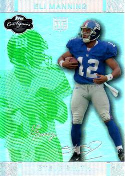 2007 Topps Co-Signers - Changing Faces Holosilver Green #89 Steve Smith / Eli Manning Front