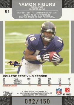 2007 Topps Co-Signers - Changing Faces Holosilver Red #81 Yamon Figurs / Steve Smith Back