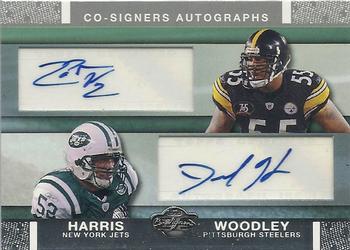 2007 Topps Co-Signers - Co-Signer Autographs #CSA-WH LaMarr Woodley / David Harris Front