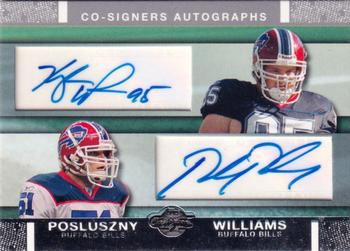 2007 Topps Co-Signers - Co-Signer Autographs #CSA-WP Kyle Williams  / Paul Posluszny Front