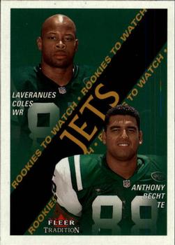 2000 Fleer Tradition Glossy #355 Laveranues Coles / Anthony Becht Front