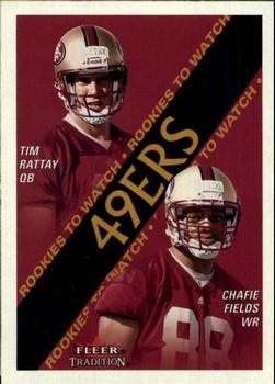 2000 Fleer Tradition Glossy #361 Tim Rattay / Chafie Fields Front