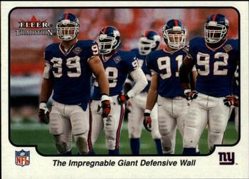 2000 Fleer Tradition Glossy #385 New York Giants Front