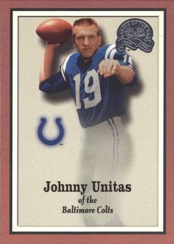 2000 Fleer Greats of the Game #55 Johnny Unitas Front