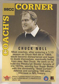 2000 Fleer Greats of the Game #98 Chuck Noll Back