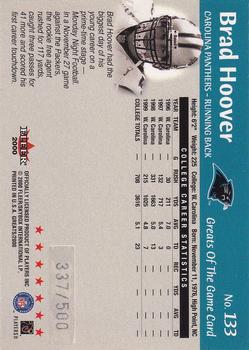 2000 Fleer Greats of the Game #133 Brad Hoover Back