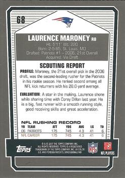 2007 Topps Draft Picks & Prospects - Chrome Black #68 Laurence Maroney Back