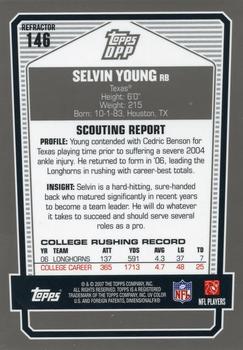 2007 Topps Draft Picks & Prospects - Chrome Black Refractors #146 Selvin Young Back