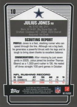 2007 Topps Draft Picks & Prospects - Chrome Bronze #10 Julius Jones Back