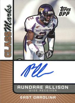 2007 Topps Draft Picks & Prospects - Class Marks Autographs #CM-AA Aundrae Allison Front