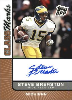 2007 Topps Draft Picks & Prospects - Class Marks Autographs #CM-SB Steve Breaston Front