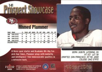 2000 Fleer Showcase #141 Ahmed Plummer Back