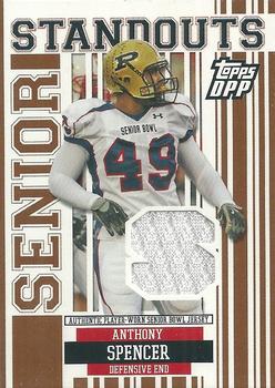 2007 Topps Draft Picks & Prospects - Senior Standout Jersey #SS-AS Anthony Spencer Front