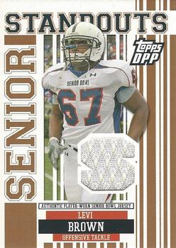 2007 Topps Draft Picks & Prospects - Senior Standout Jersey #SS-LBR Levi Brown Front