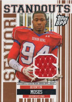 2007 Topps Draft Picks & Prospects - Senior Standout Jersey #SS-QM Quentin Moses Front