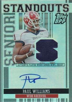 2007 Topps Draft Picks & Prospects - Senior Standout Jersey Autographs Holofoil #SSRA-PW Paul Williams Front