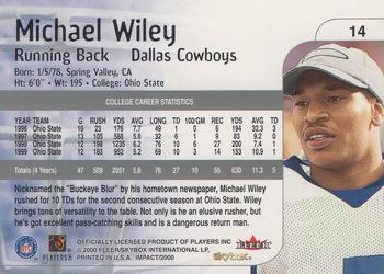 2000 Impact #14 Michael Wiley Back
