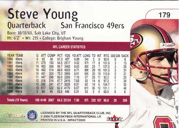 2000 Impact #179 Steve Young Back