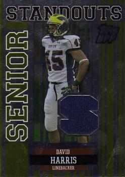 2007 Topps Draft Picks & Prospects - Senior Standout Jersey Gold #SS-DH David Harris Front