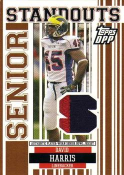2007 Topps Draft Picks & Prospects - Senior Standout Jersey Prime #SS-DH David Harris Front