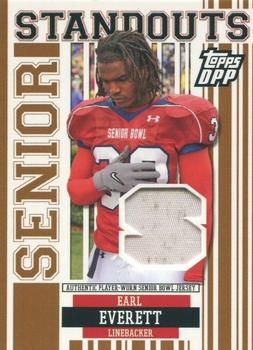 2007 Topps Draft Picks & Prospects - Senior Standout Jersey Prime #SS-EE Earl Everett Front