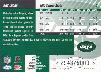 2000 Leaf Limited #5 Ray Lucas Back
