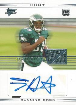 2007 Topps Performance - Rookie Autographed Relics #113 Tony Hunt Front