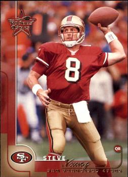 2000 Leaf Rookies & Stars #74 Steve Young Front