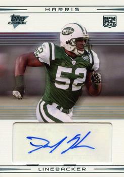 2007 Topps Performance - Rookie Autographs #127 David Harris Front