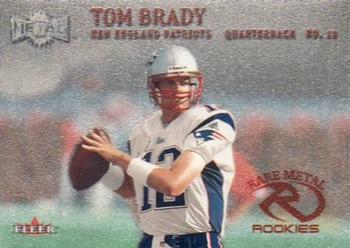 2000 Metal #267 Tom Brady Front