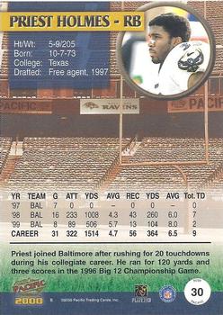 2000 Pacific #30 Priest Holmes Back