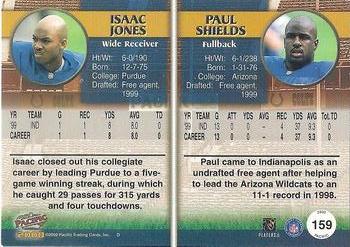 2000 Pacific #159 Isaac Jones / Paul Shields Back