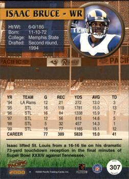2000 Pacific #307 Isaac Bruce Back