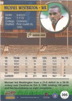 2000 Pacific #395 Michael Westbrook Back