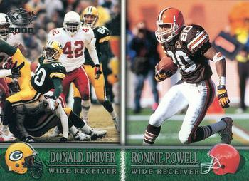 2000 Pacific #397 Donald Driver / Ronnie Powell Front