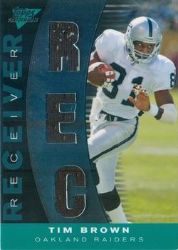 2007 Topps Performance - Skill Sets Receivers Triple Relics #SSW-TB Tim Brown Front