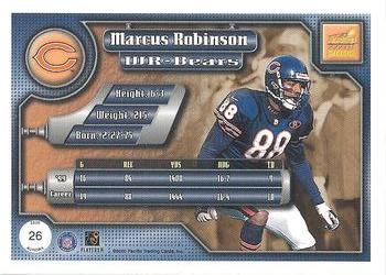 2000 Pacific Aurora #26 Marcus Robinson Back