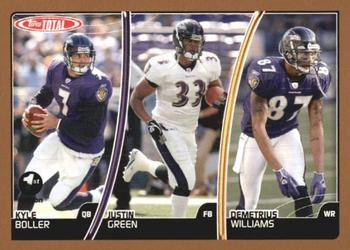 2007 Topps Total - 1st Edition Copper #8 Kyle Boller / Justin Green / Demetrius Williams Front