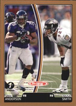 2007 Topps Total - 1st Edition Copper #13 Musa Smith / Mike Anderson Front