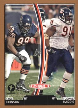 2007 Topps Total - 1st Edition Copper #23 Tommie Harris / Tank Johnson Front