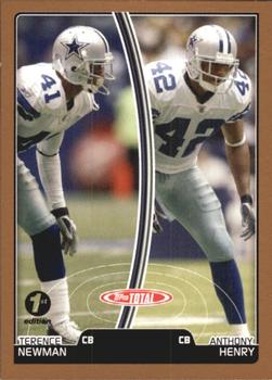 2007 Topps Total - 1st Edition Copper #26 Terence Newman / Anthony Henry Front