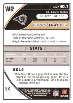 2007 Topps Total - 1st Edition Copper #82 Torry Holt Back