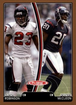 2007 Topps Total - 1st Edition Copper #120 Dunta Robinson / Dexter McCleon Front